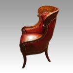 19thc. mahogany library desk chair - Image 2