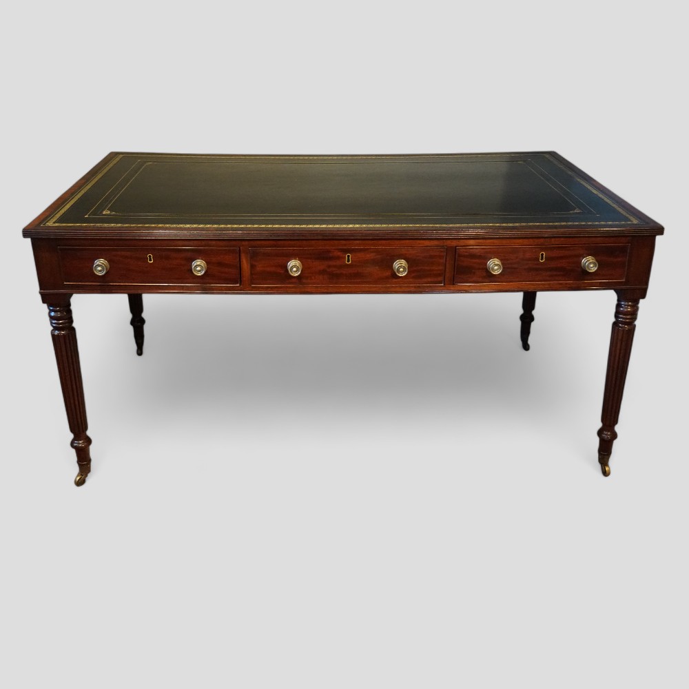19thc.-mahogany-partners-writing-table.jpg 19thc. mahogany partners writing table - Image 1