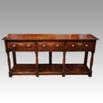 19thc. oak dresser base - Image 10