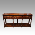19thc. oak dresser base - Image 9