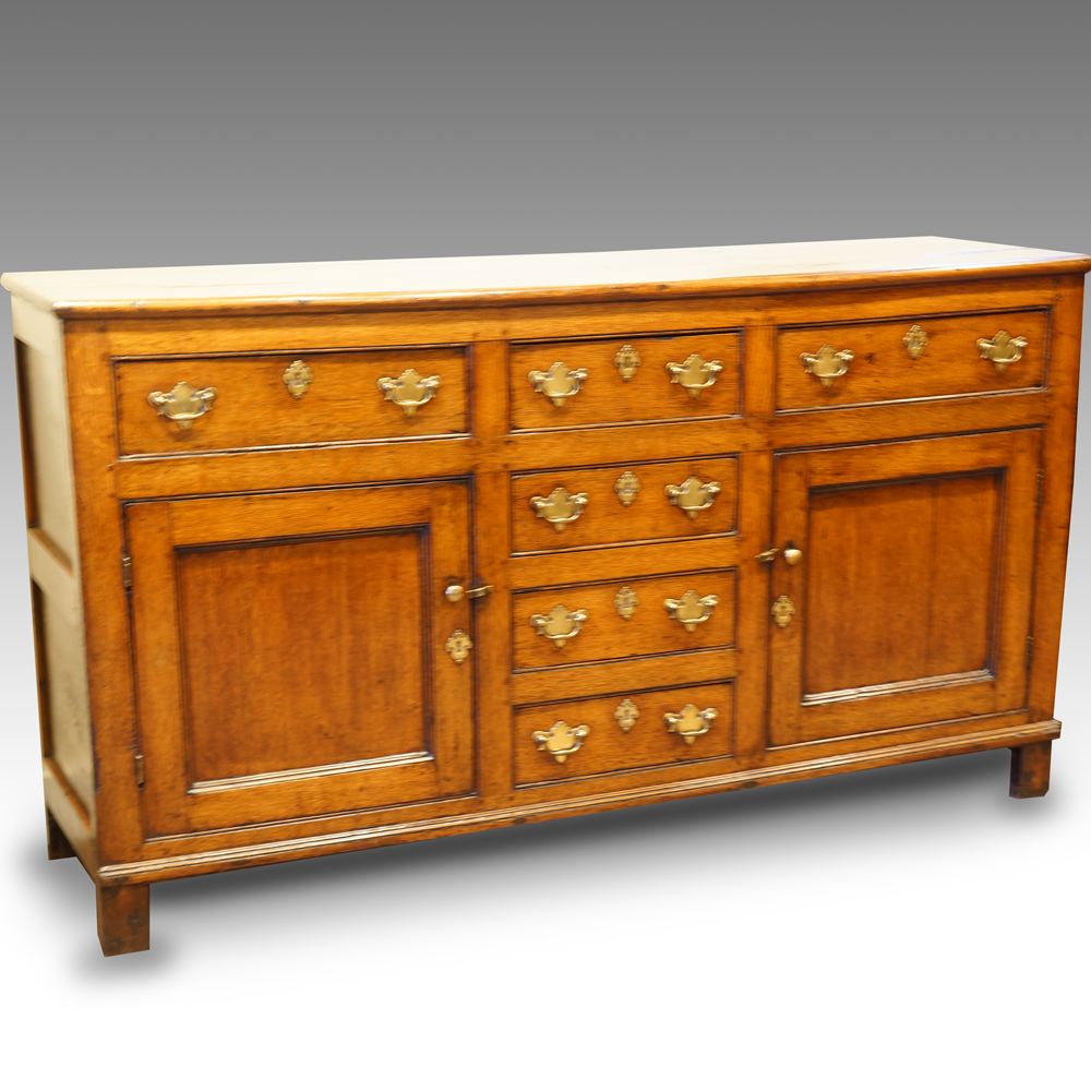 19thc.-oak-dresser-base.jpg Antique 19thc. oak dresser base - Image 1