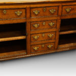 Antique 19thc. oak dresser base - Image 4