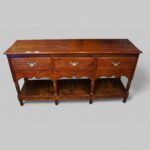 19thc. oak pot board dresser base
