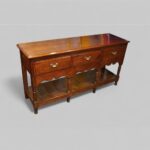 19thc. oak pot board dresser base - Image 2