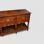 19thc. oak pot board dresser base - Image 3