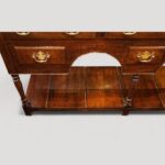 19thc. oak pot board dresser base - Image 3