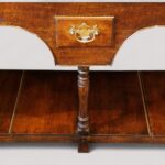 19thc. oak pot board dresser base - Image 4