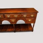 19thc. oak pot board dresser base - Image 6