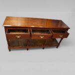19thc. oak pot board dresser base - Image 6