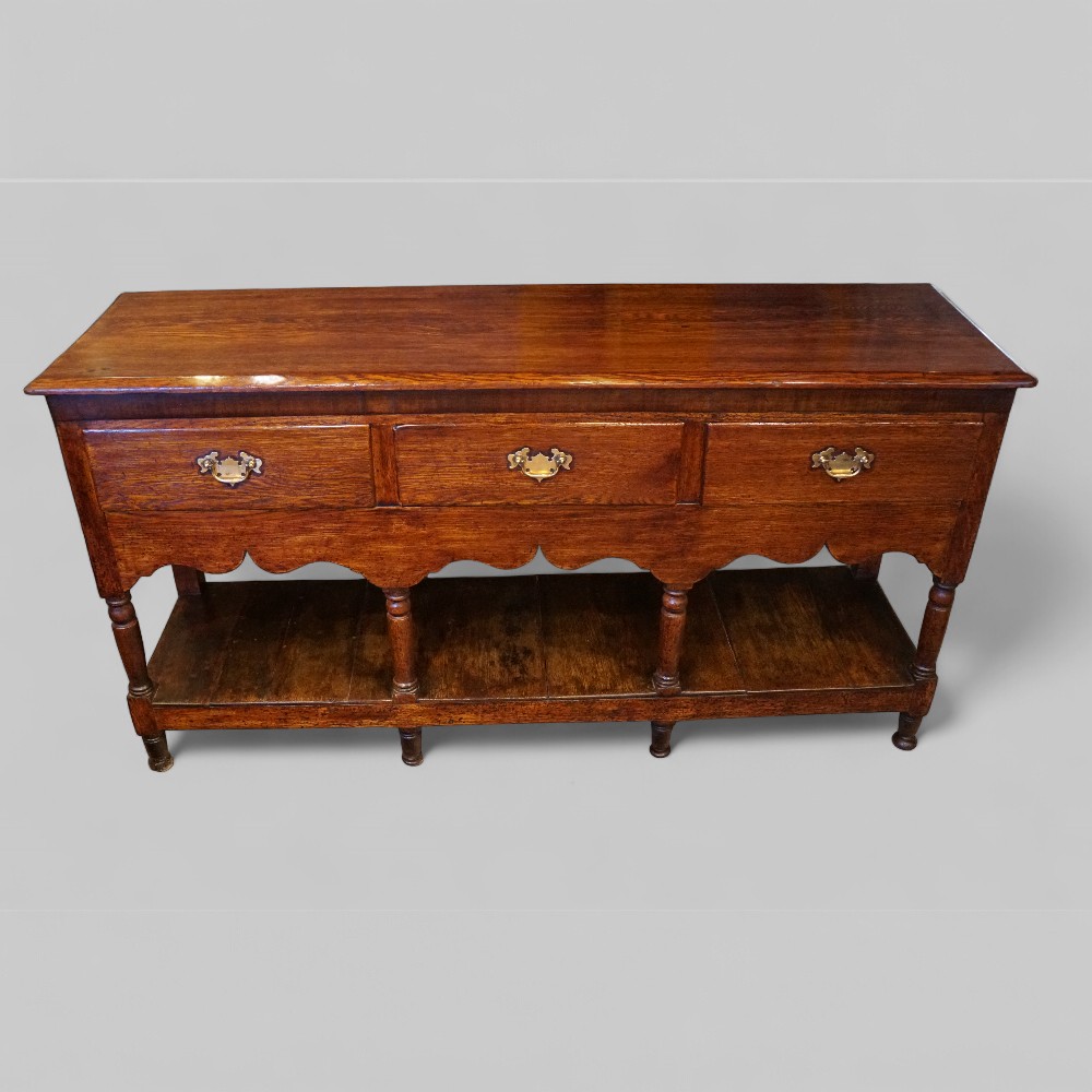 19thc.-oak-pot-board-dresser-base.jpg 19thc. oak pot board dresser base - Image 1
