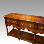 19thc. oak pot board dresser base - Image 2