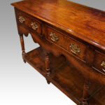 19thc. oak pot board dresser base - Image 5