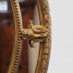 Antique 19th Century Oval Gilt Framed Mirror - Image 3