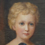 19thc. primitive portrait of children - Image 5