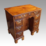 Antique walnut kneehole - Image 3