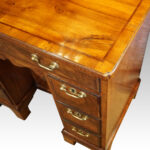 Antique walnut kneehole - Image 4
