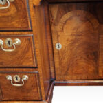 Antique walnut kneehole - Image 7