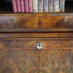 19thc. walnut small bureau bookcase - Image 4