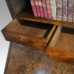 19thc. walnut small bureau bookcase - Image 3