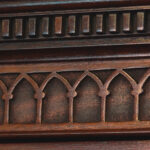 Antique mahogany small bureau bookcase - Image 11