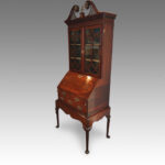 Antique mahogany small bureau bookcase - Image 12