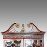 Antique mahogany small bureau bookcase - Image 7