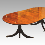 Mahogany twin pillar dining table (1930's) NOW SOLD - Image 7
