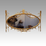 Adam style gilt mirror
