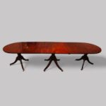 Antique 3 pillar dining table