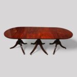 Antique 3 pillar dining table - Image 2
