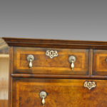 Antique Burr Elm chest on stand - Image 3