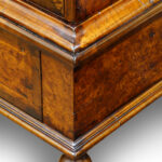 Antique Burr Elm chest on stand - Image 6