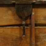 Antique Colonial hardwood large coffee table trunk - Image 9