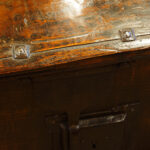 Antique Colonial hardwood large coffee table trunk - Image 7