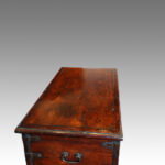 Antique Colonial hardwood iron bound mule chest - Image 2