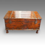 Antique Colonial hardwood merchants chest