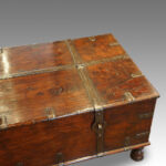 Antique Colonial hardwood merchants chest - Image 10