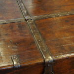 Antique Colonial hardwood merchants chest - Image 8