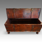 Antique Colonial hardwood merchants chest - Image 7