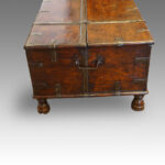 Antique Colonial hardwood merchants chest - Image 6