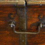 Antique Colonial hardwood merchants chest - Image 4