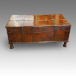 Antique Colonial hardwood merchants chest - Image 3