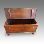 Antique Colonial hardwood merchants chest - Image 6