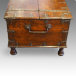 Antique Colonial hardwood merchants chest - Image 4