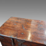 Antique Colonial iron bound trunk - Image 4