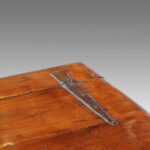 Antique Colonial merchants chest with iron fittings - Image 4