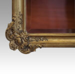 Antique Continental ornate gilt mirror - Image 9