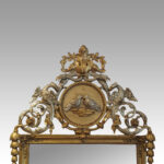 Antique Continental ornate gilt mirror - Image 6
