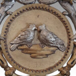 Antique Continental ornate gilt mirror - Image 3