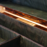 Antique Coralmandel wood fitted box - Image 10